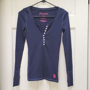 Aero Half Button Down Long Sleeve